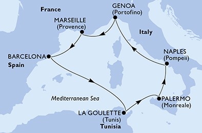 grupni polasci, zapadni mediteran, krstarenje